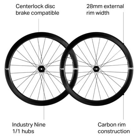 ENVE 45 Disc Industry Nine 1/1 Wheelset - Tubeless - Components