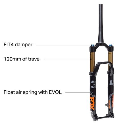 パーツ FOX PERFORMANCE 34 FLOAT 27.5 Fox 34 Float Performance FIT GRIP 27.5 Fork 2019 Black