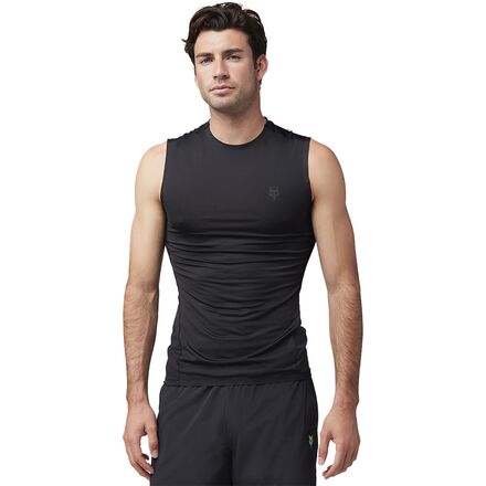 ★DNSR★ Basic Sleeveless Black Fox Racing TecBase Sleeveless Shirt - Men's - Men