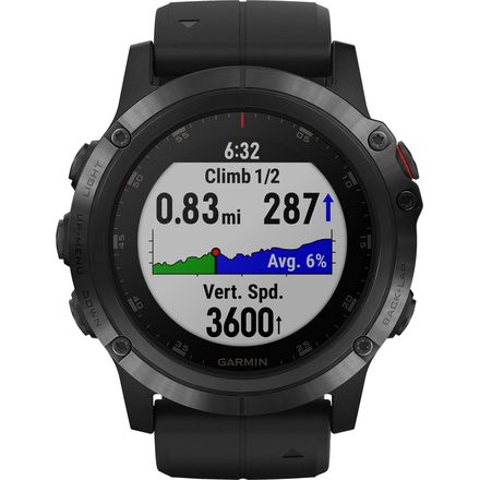 Garmin Fenix 5x Plus Sapphire GPS Watch - Men