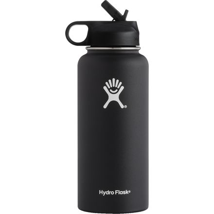 32 Oz Wide Mouth Water Bottle With Straw Lid