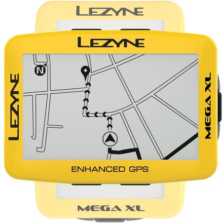 Lezyne Mega XL Limited Yellow Edition GPS Bike Computer - Men