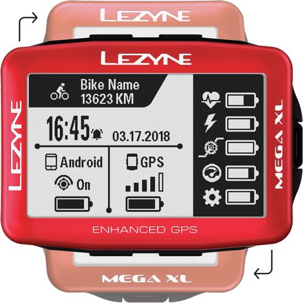 Lezyne Mega XL Limited Holiday Edition GPS Bike Computer - Men