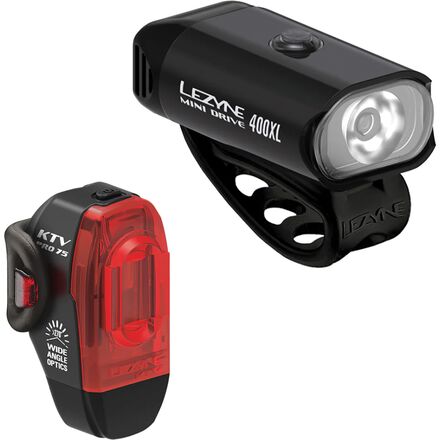 Lezyne Mini Drive 400XL + KTV Drive Pro Plus Light Pair - Accessories