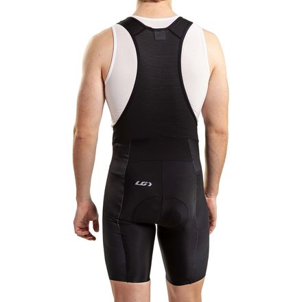 Women's Louis Garneau LGneer Bib – Black, Size L – Comfort-Fit Cycling Tights With Coolmax & Reflective Logos