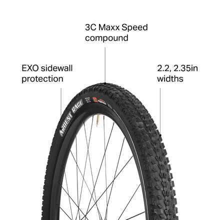 Maxxis Ardent Race Tire- 27.5 x 2.2 3C EXO Tubeless Ready Black