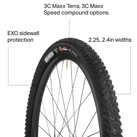 Pneu VTT Maxxis Rekon Plus 27,5 X 2,80 - Tubeless, Pliable, 3C MaxxTerra EXO, Neuf