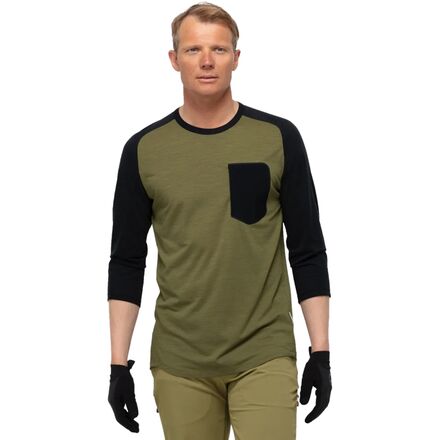Skibotn Wool 3/4-Sleeve T-Shirt - Men's -