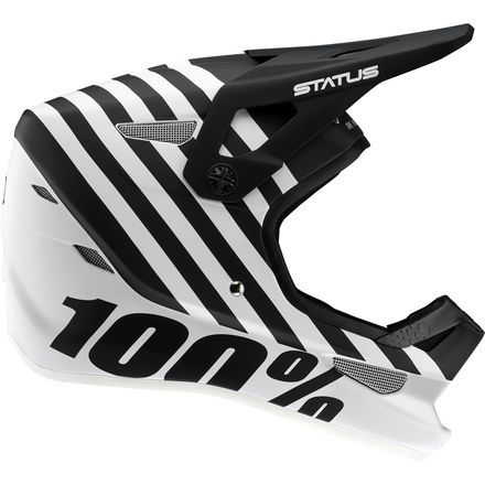Casque Intégral 100% Status - Taille M, Couleur Noir (charcoal), Pour VTT, Descente, Protection Full-face