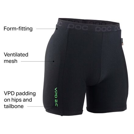 Short de protection VTT Poc Hip VPD 2.0 Noir - protections VTT