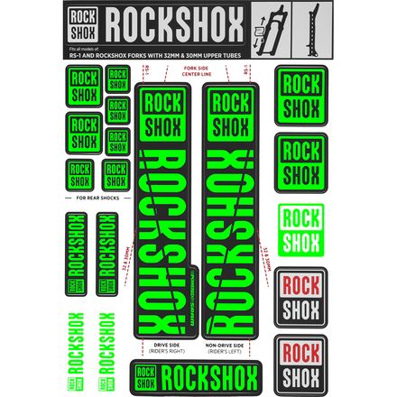 Rockshox stickers free deals