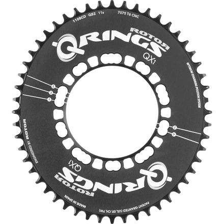 Rotor QX1 Aero Road Chainring - Components