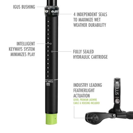 SDG TELLIS テリス　ドロッパーポスト　30.9 125mm Tellis V1 Dropper Post - SDG COMPONENTS