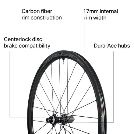 Shimano Dura-Ace 9170 C40 Carbon Disc Brake Road Wheelset