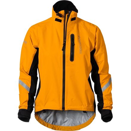 Yellow waterproof cycling sales jacket