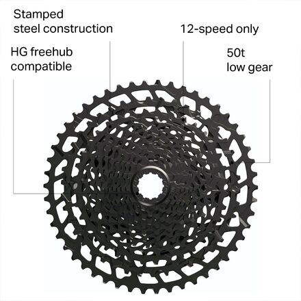 SRAM PG-1230 NX Eagle 12-Speed Cassette - Components