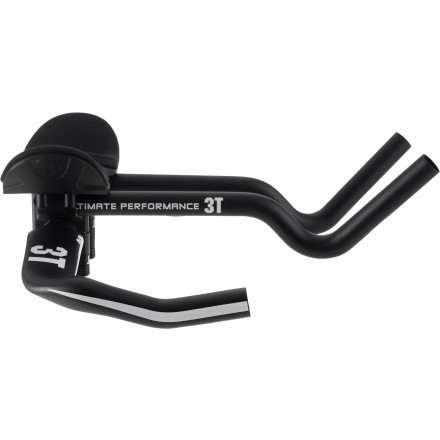 3T Vola Team Stealth Aerobar: 0mm Drop, 38cm Width, S-Bend