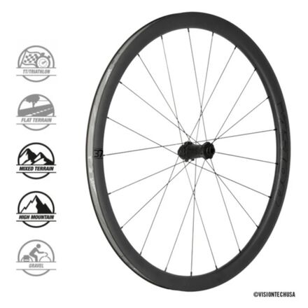 Vision Metron 37 TL Disc Wheelset - Components