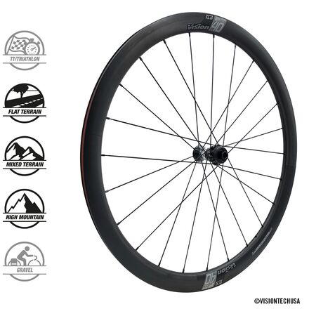 VISION SC40 TLR DISC XDRフリー Vision SC40 TL 700c Carbon Disc Wheelset - Components