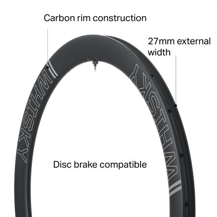 Whisky Parts Co. No.9 Carbon Tubeless 700c Road Rim - Components