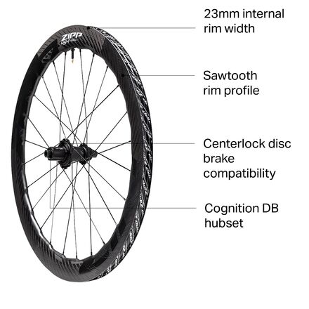 Zipp 454 NSW Carbon Disc Brake Wheel - Tubeless - Components