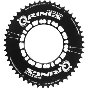 パーツ ROTOR Q-Rings  110PCD 52T OUTER AERO Rotor Q-Ring Aero Black Edition Outer Chainring – RA Cycles